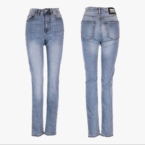Dr Denim Erin Yonder Blue Wash H02 High Rise Skinny Jeans Size 27/30